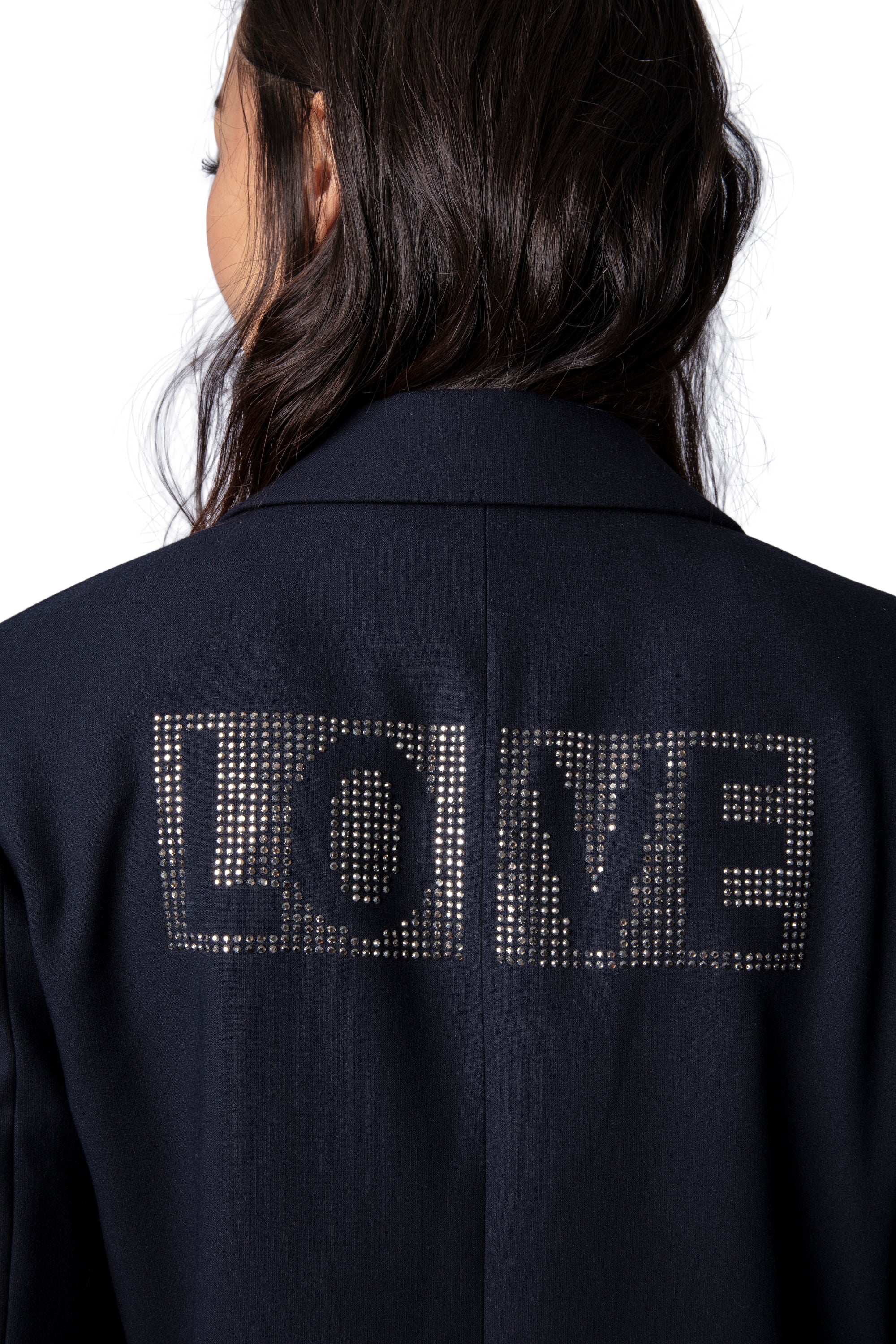 Veste Viva Strass - Encre