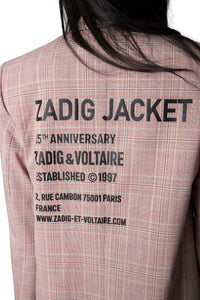 Blazer Vanille en laine - Rose