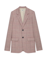 Blazer Vanille en laine - Rose