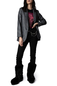 Blazer Viva Car en laine - Anthracite