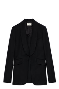 Blazer Date en laine mélangée - Noir