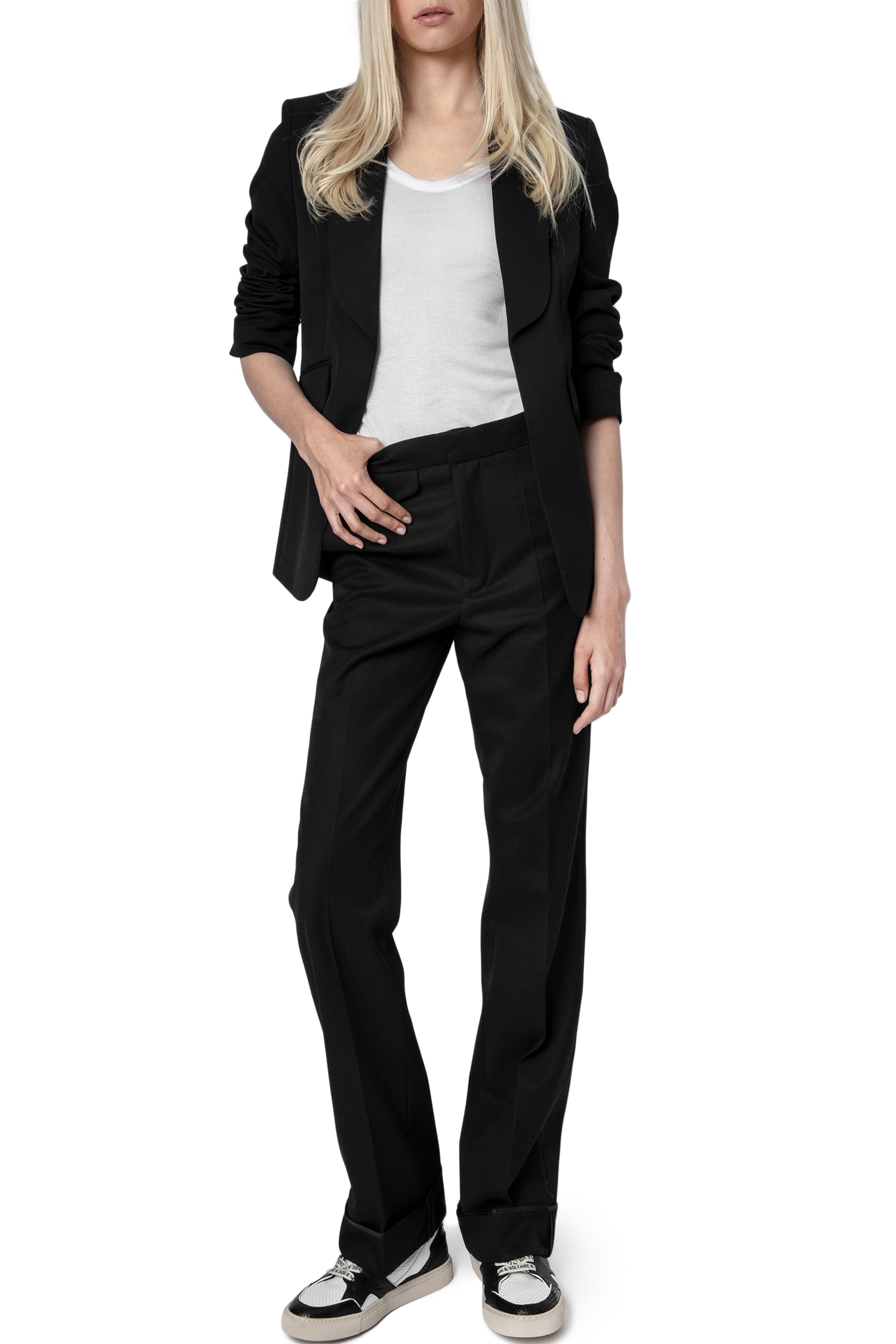Blazer Date en laine mélangée - Noir