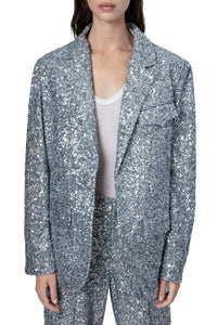 Veste Vivi Sequin - Silver