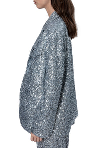 Veste Vivi Sequin - Silver