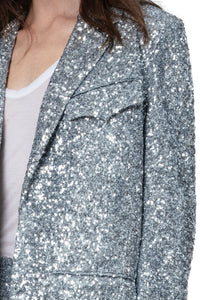 Veste Vivi Sequin - Silver