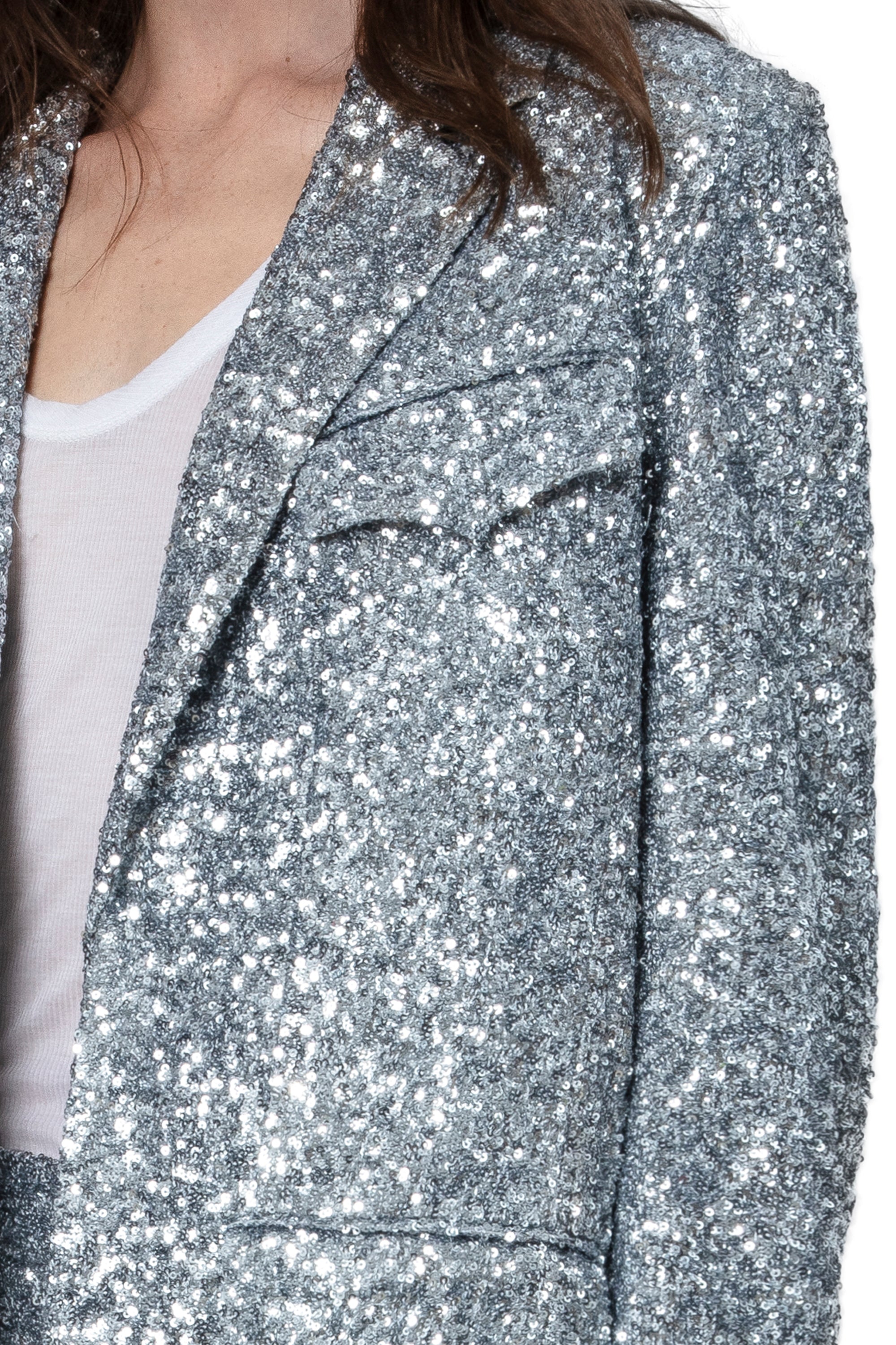 Veste Vivi Sequin - Silver