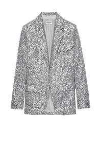 Veste Vivi Sequin - Silver