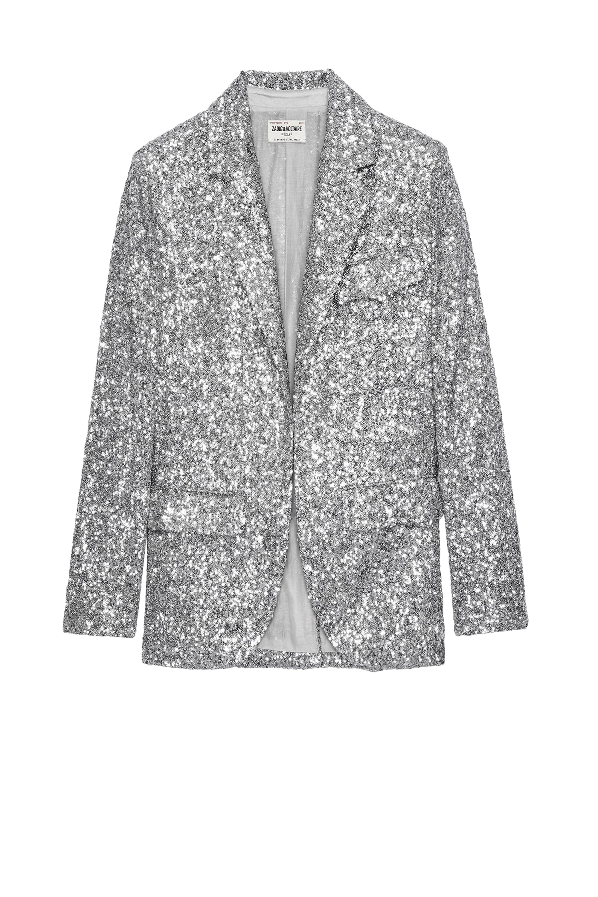 Veste Vivi Sequin - Silver