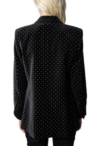Veste Visko en velours - Noir