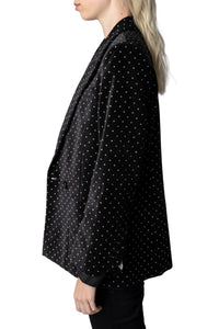 Veste Visko en velours - Noir