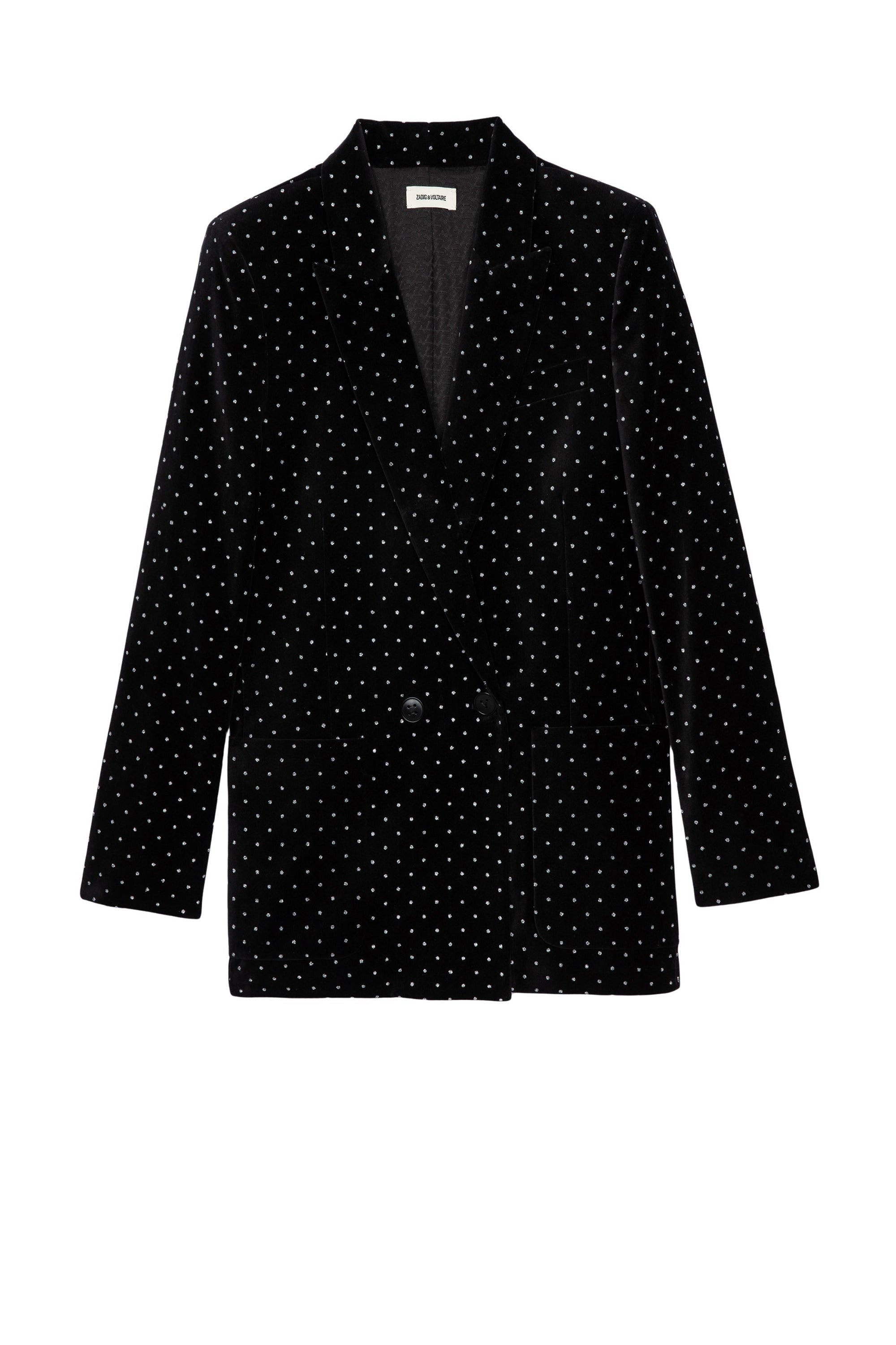 Veste Visko en velours - Noir