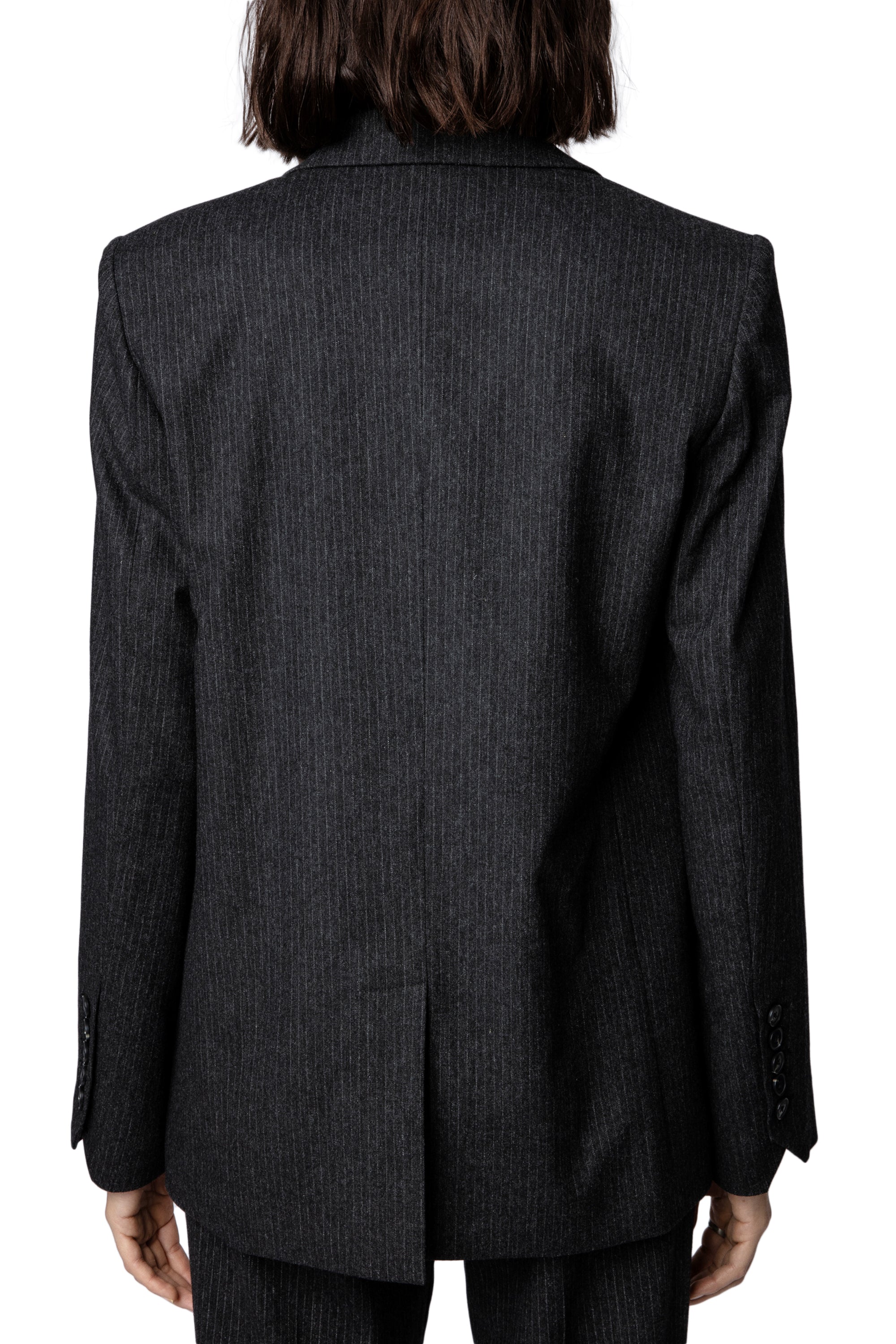 Blazer Vanille en laine mélangée - Anthracite
