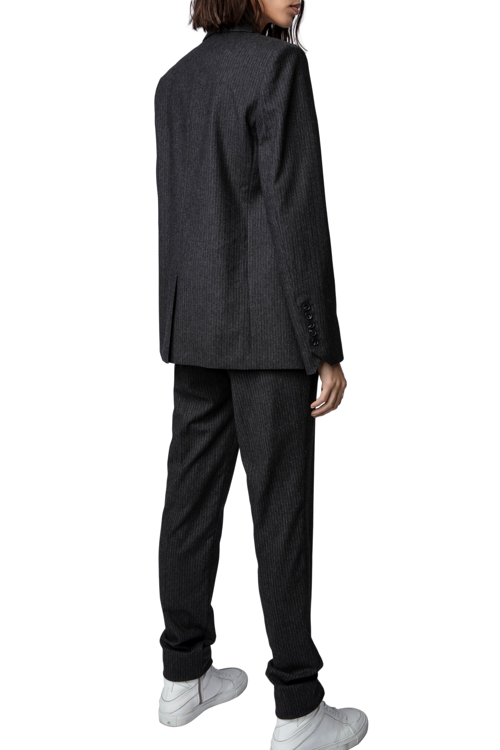 Blazer Vanille en laine mélangée - Anthracite