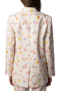 Blazer Vegy en lin - Vanille