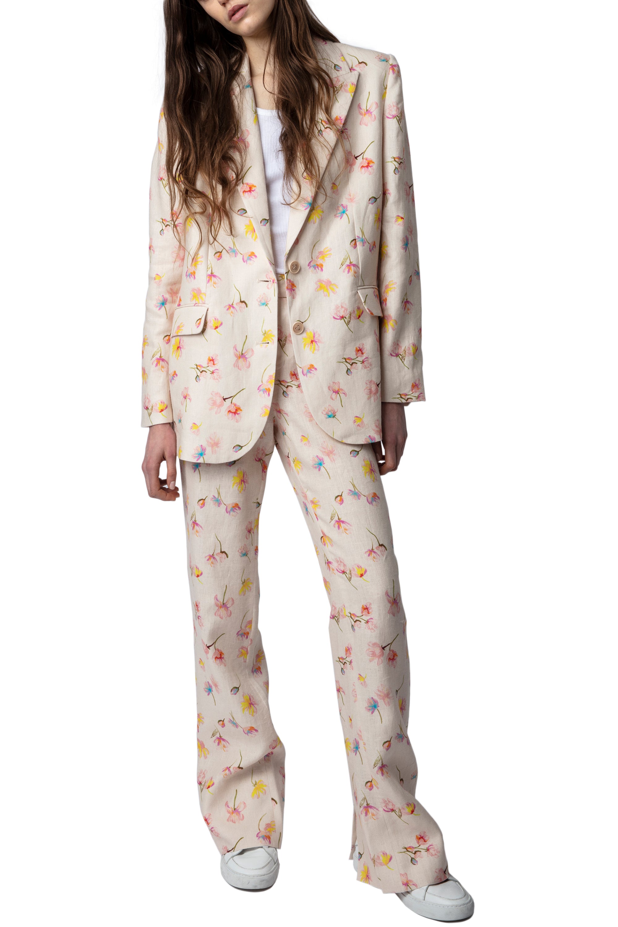 Blazer Vegy en lin - Vanille