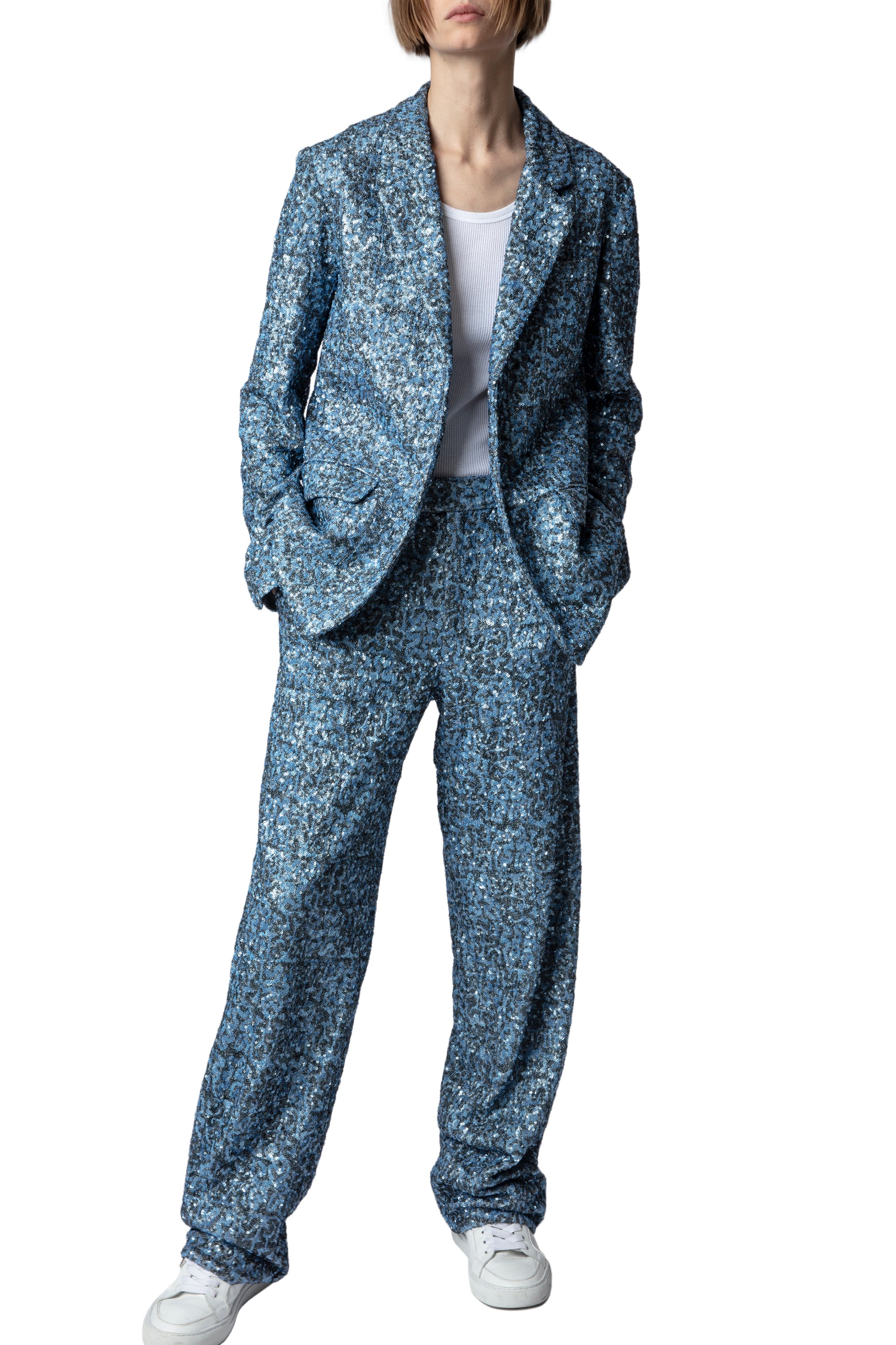 Blazer Vanille Sequins - Denim