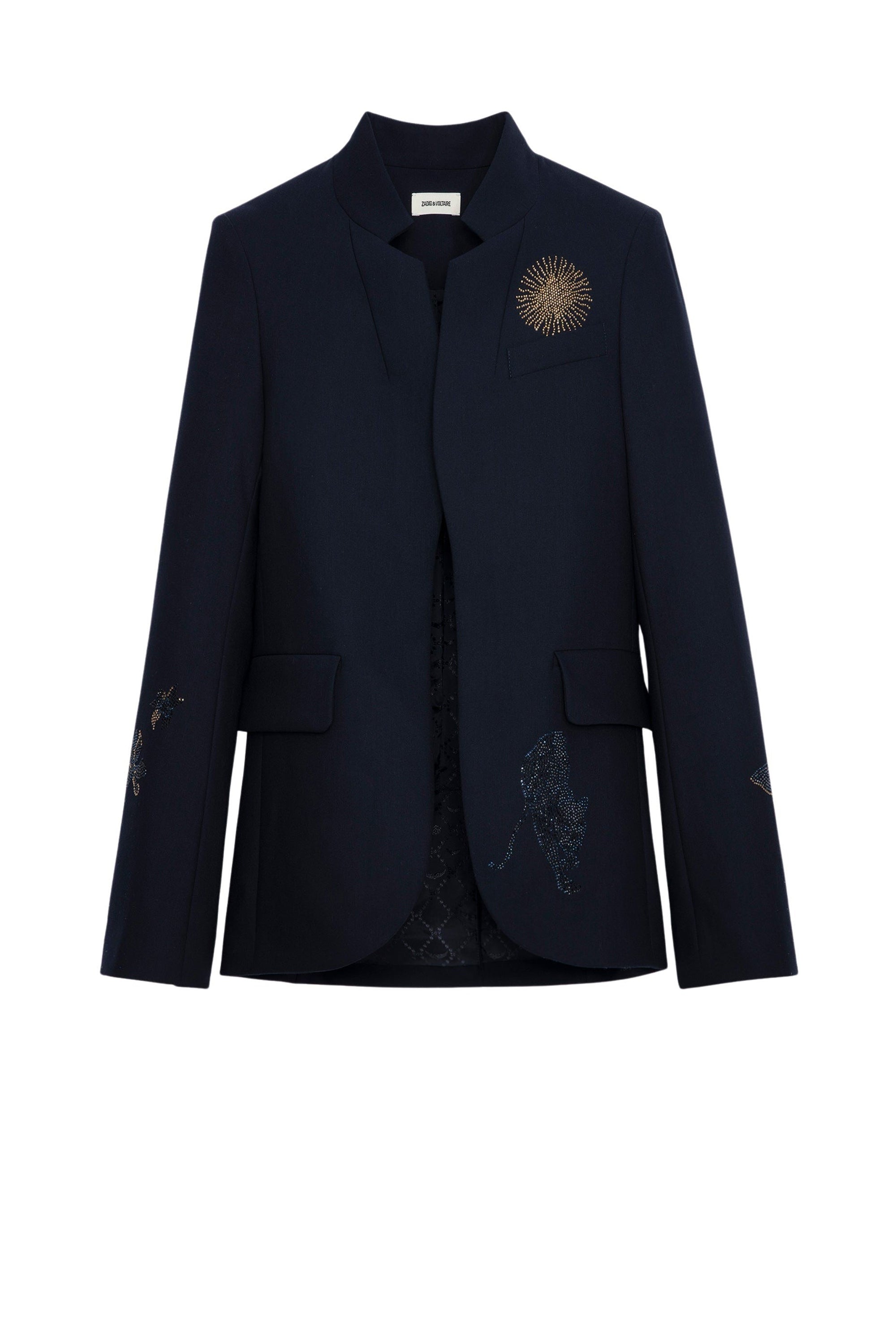 Blazer Very Multi Strass - Encre