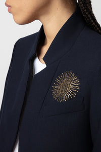 Blazer Very Multi Strass - Encre