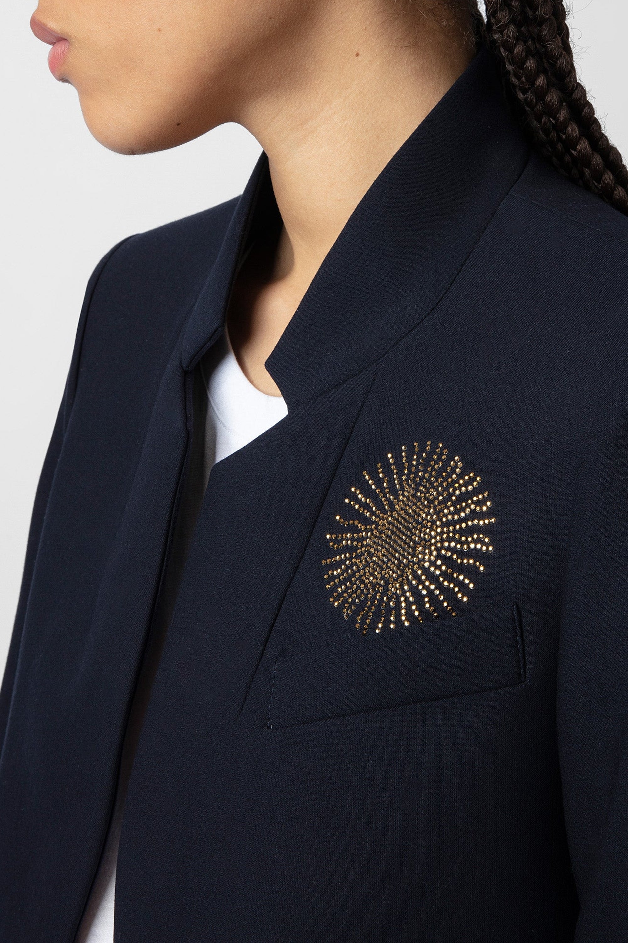 Blazer Very Multi Strass - Encre
