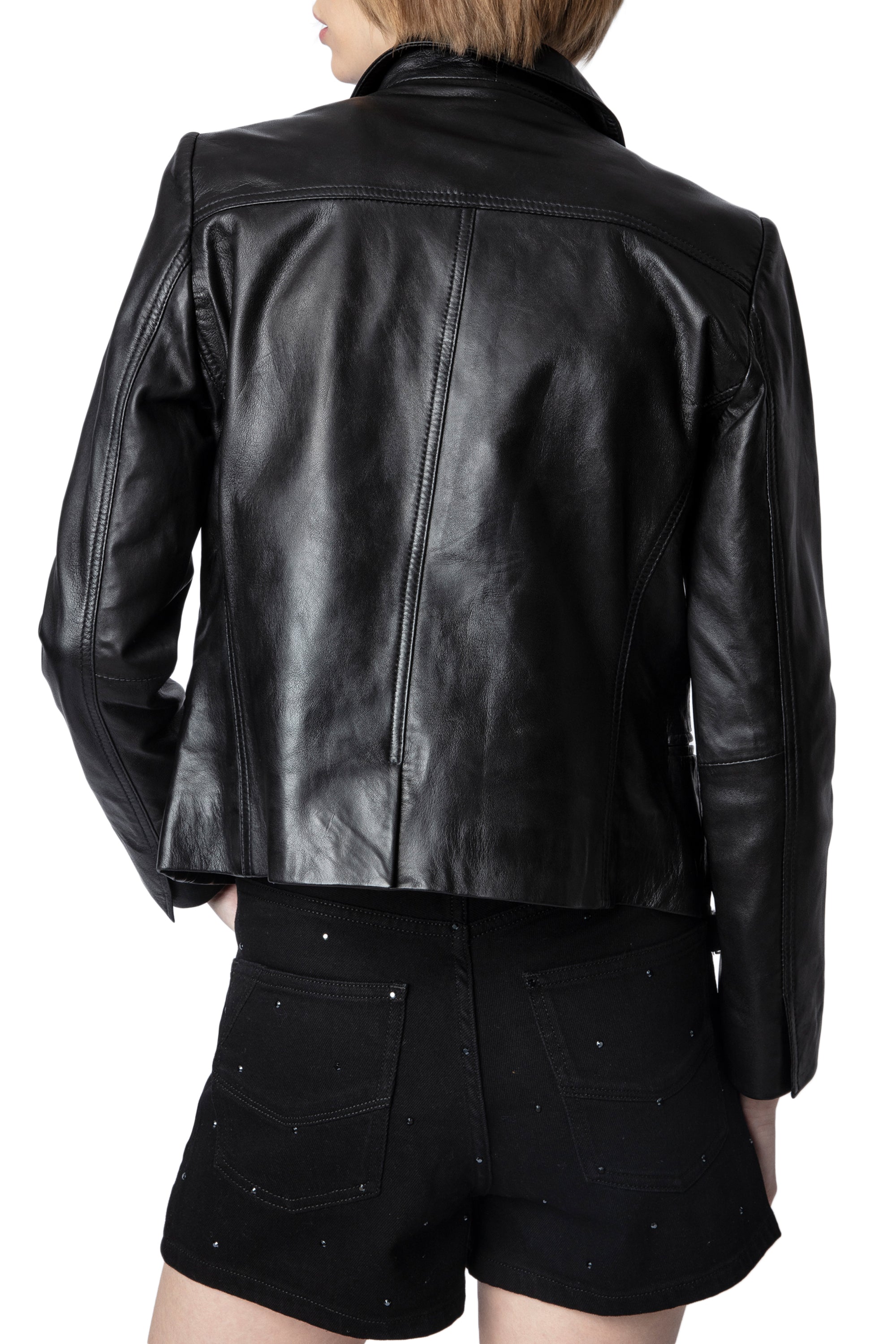 Short en jean Sissi Strass - Noir