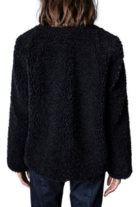Manteau Mila Soft Curly - Noir