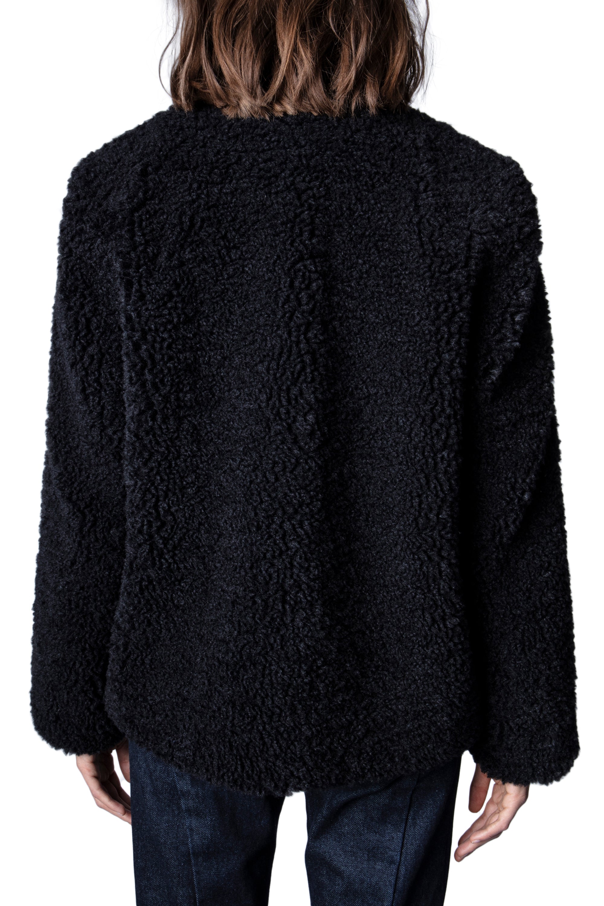 Manteau Mila Soft Curly - Noir