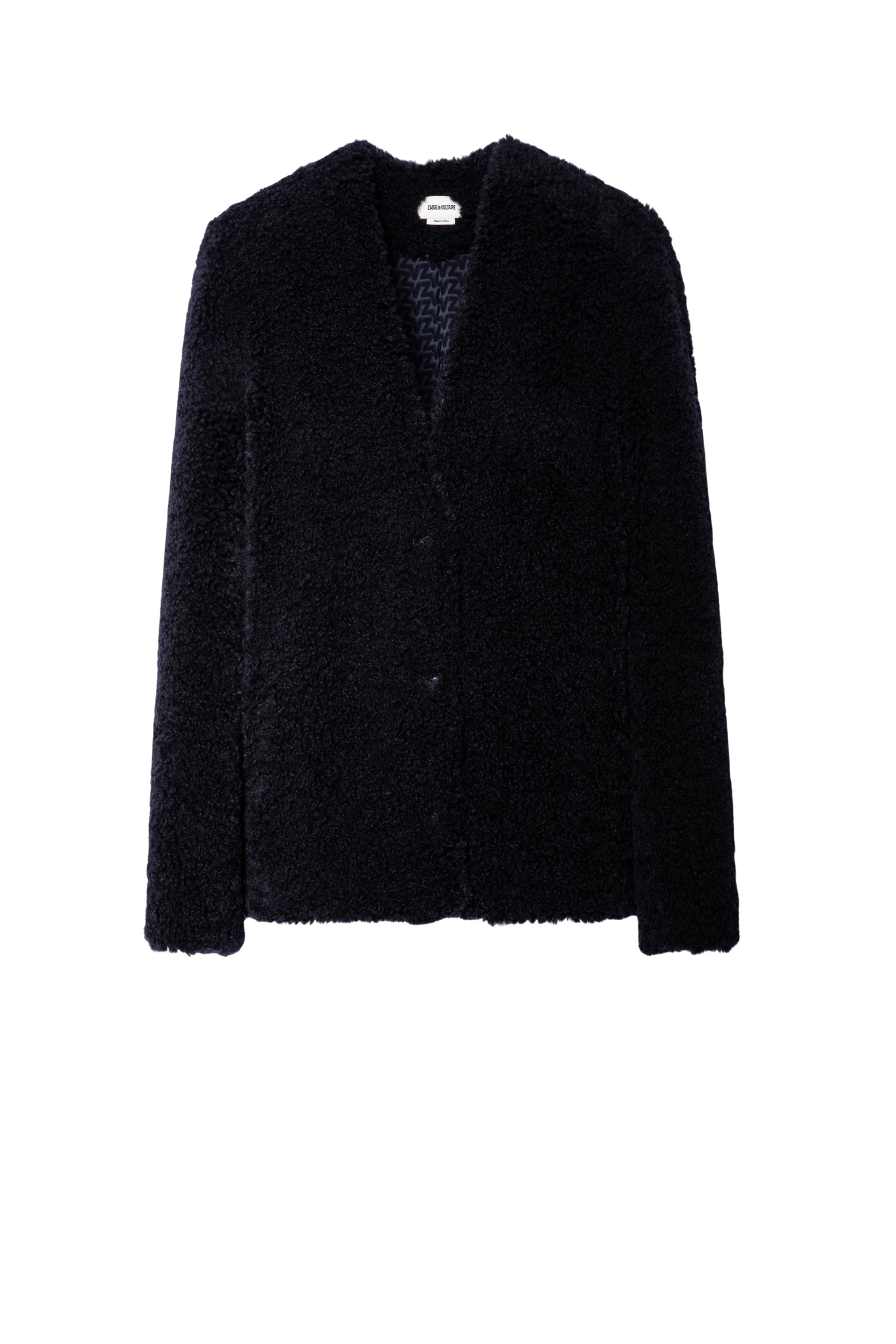 Manteau Mila Soft Curly - Noir