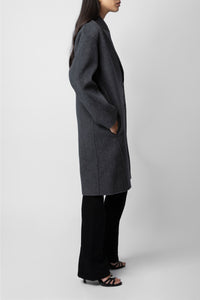 Manteau Mady en laine - Anthracite