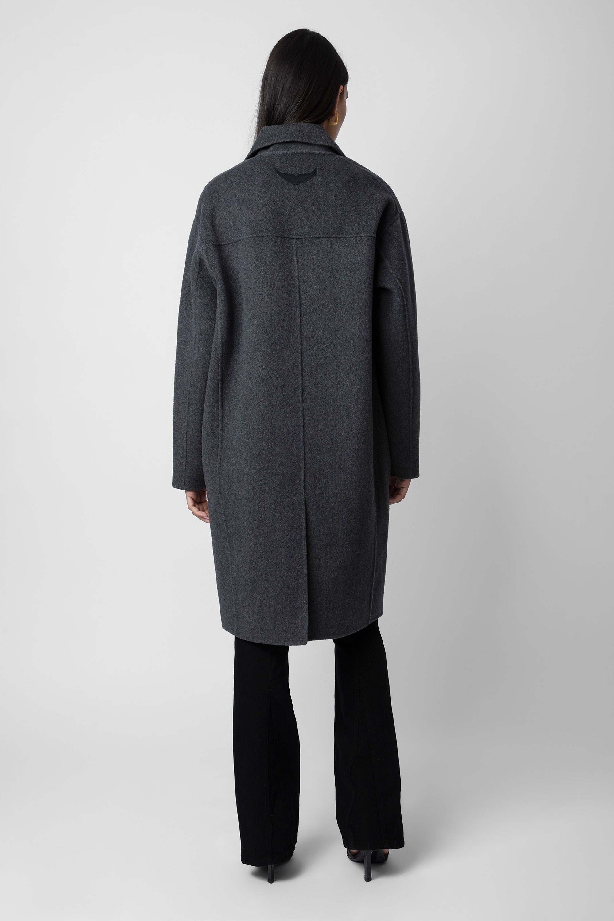 Manteau Mady en laine - Anthracite