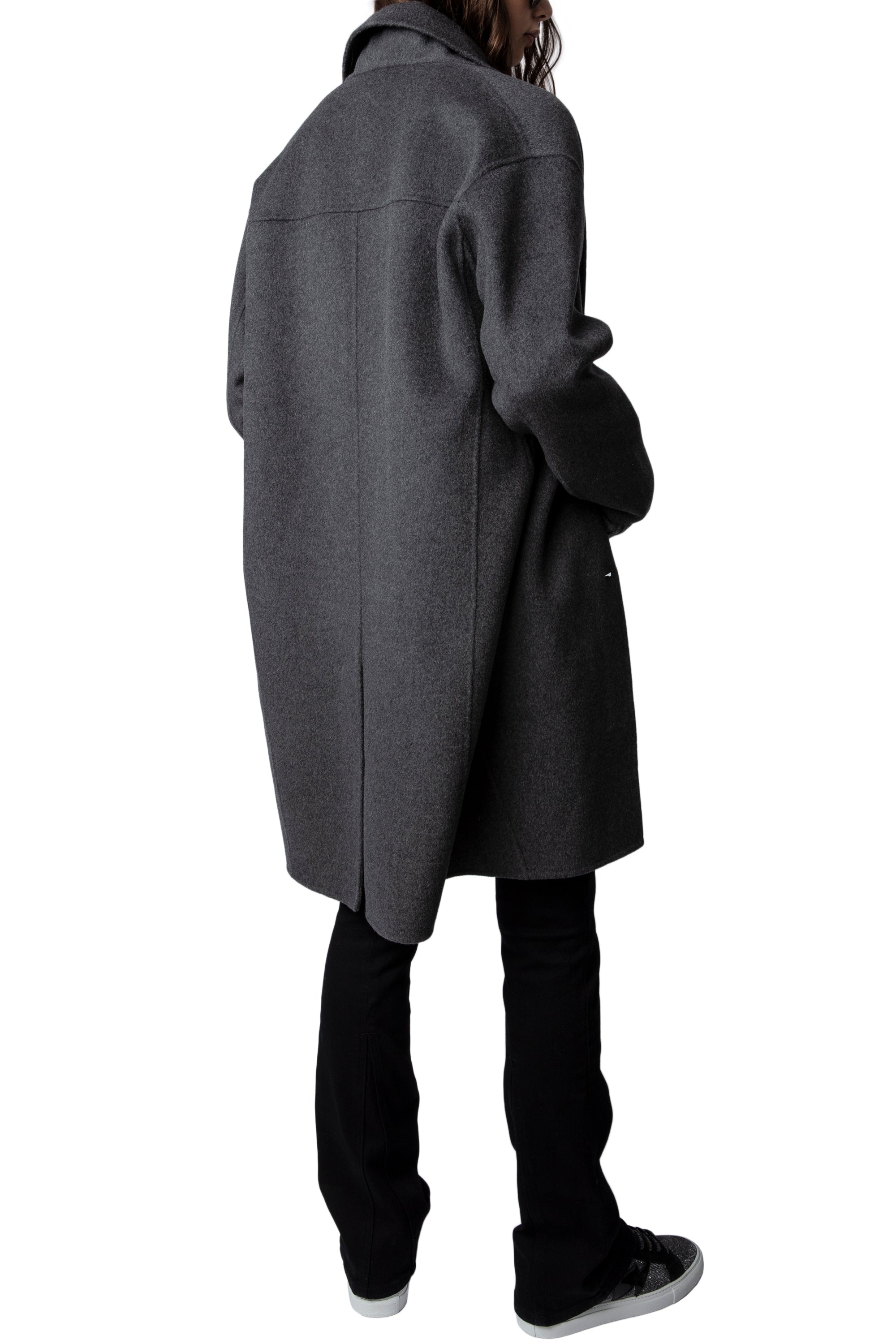 Manteau Mady en laine - Anthracite
