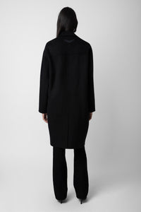 Manteau Mady en laine - Noir