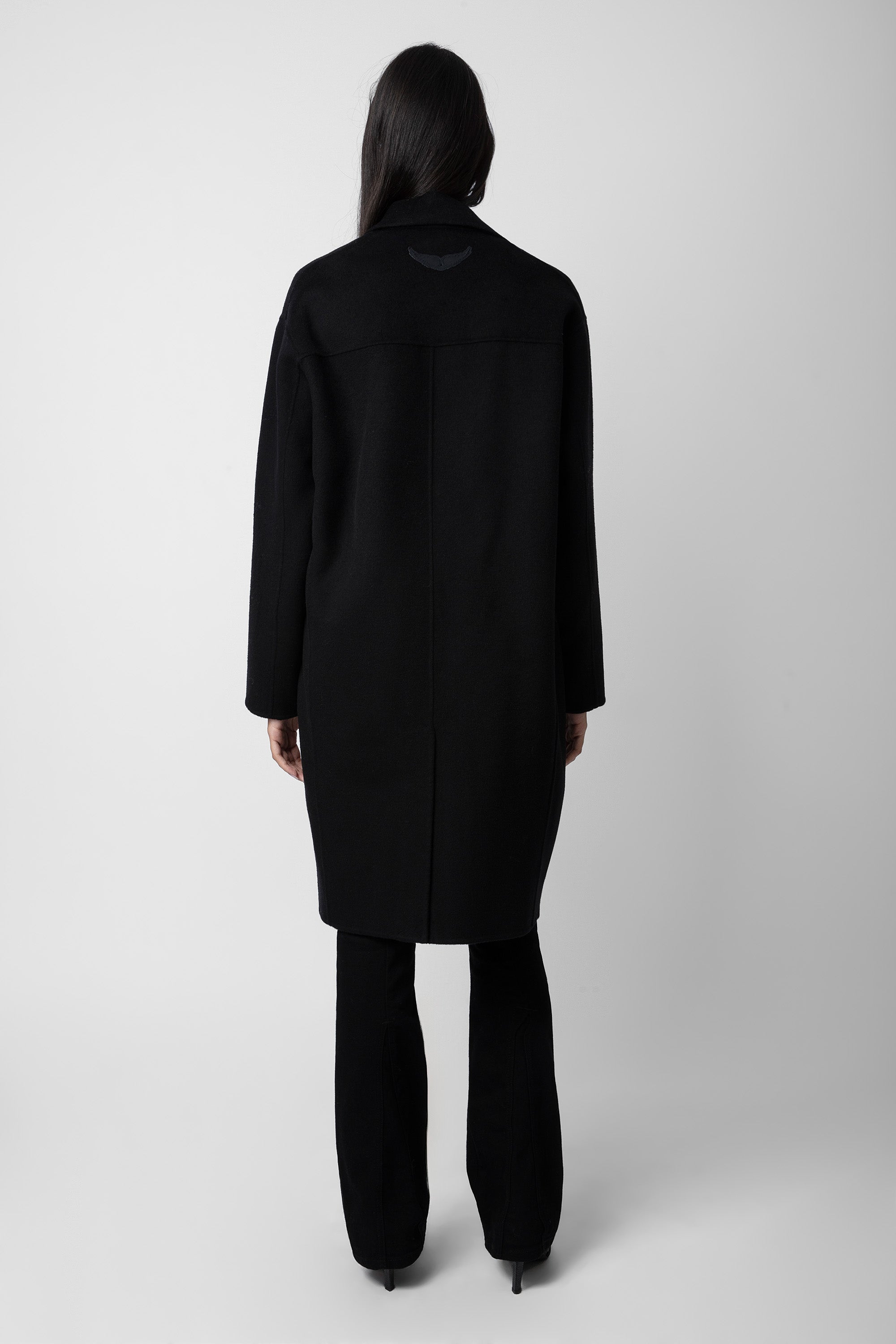 Manteau Mady en laine - Noir