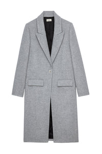 Manteau Monarque en laine - Gris Clair