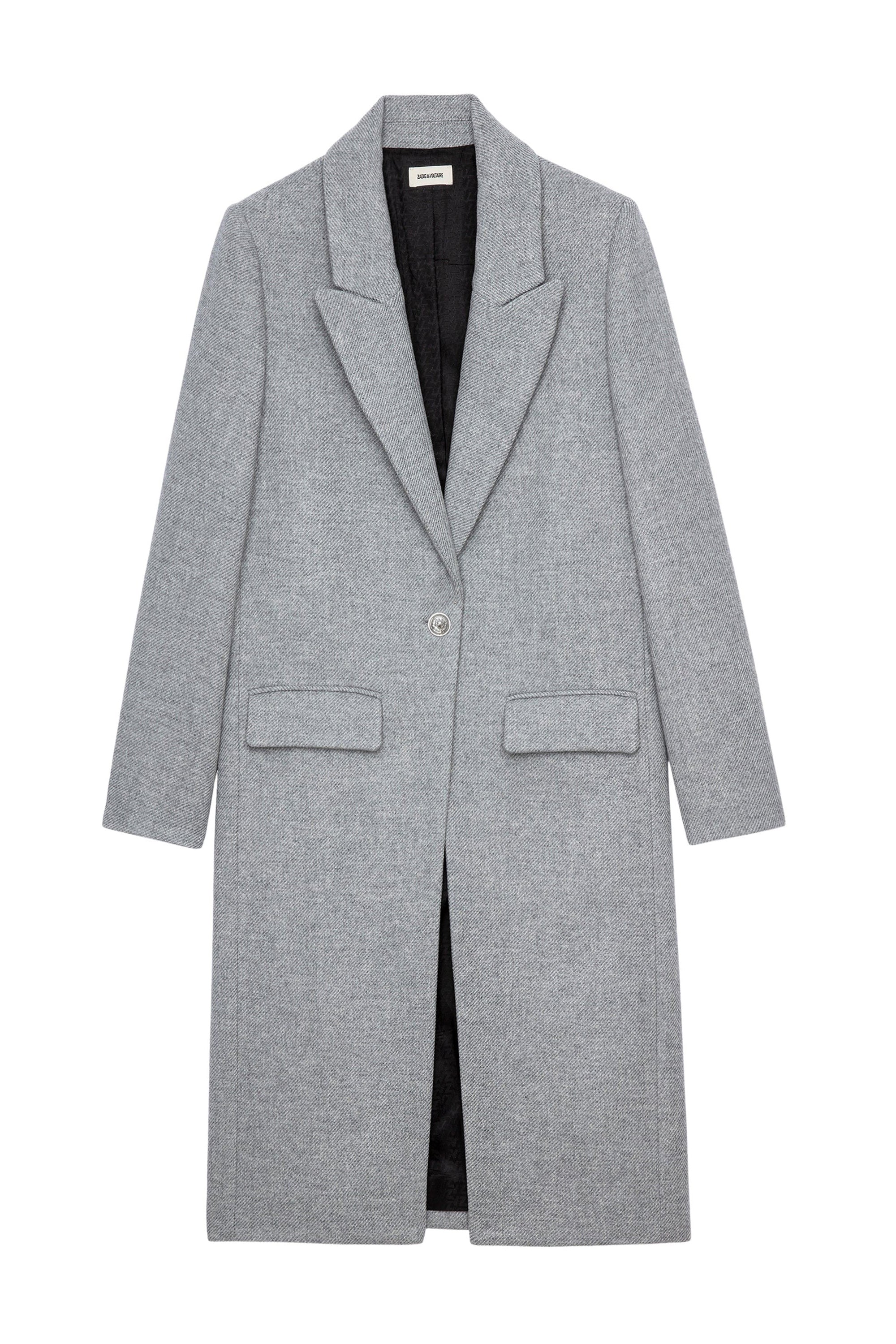 Manteau Monarque en laine - Gris Clair