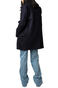 Manteau Violet en laine - Encre
