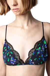 Soutien-gorge Bianca en soie - Noir