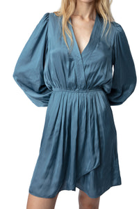 Remember satin dress - Bluestone