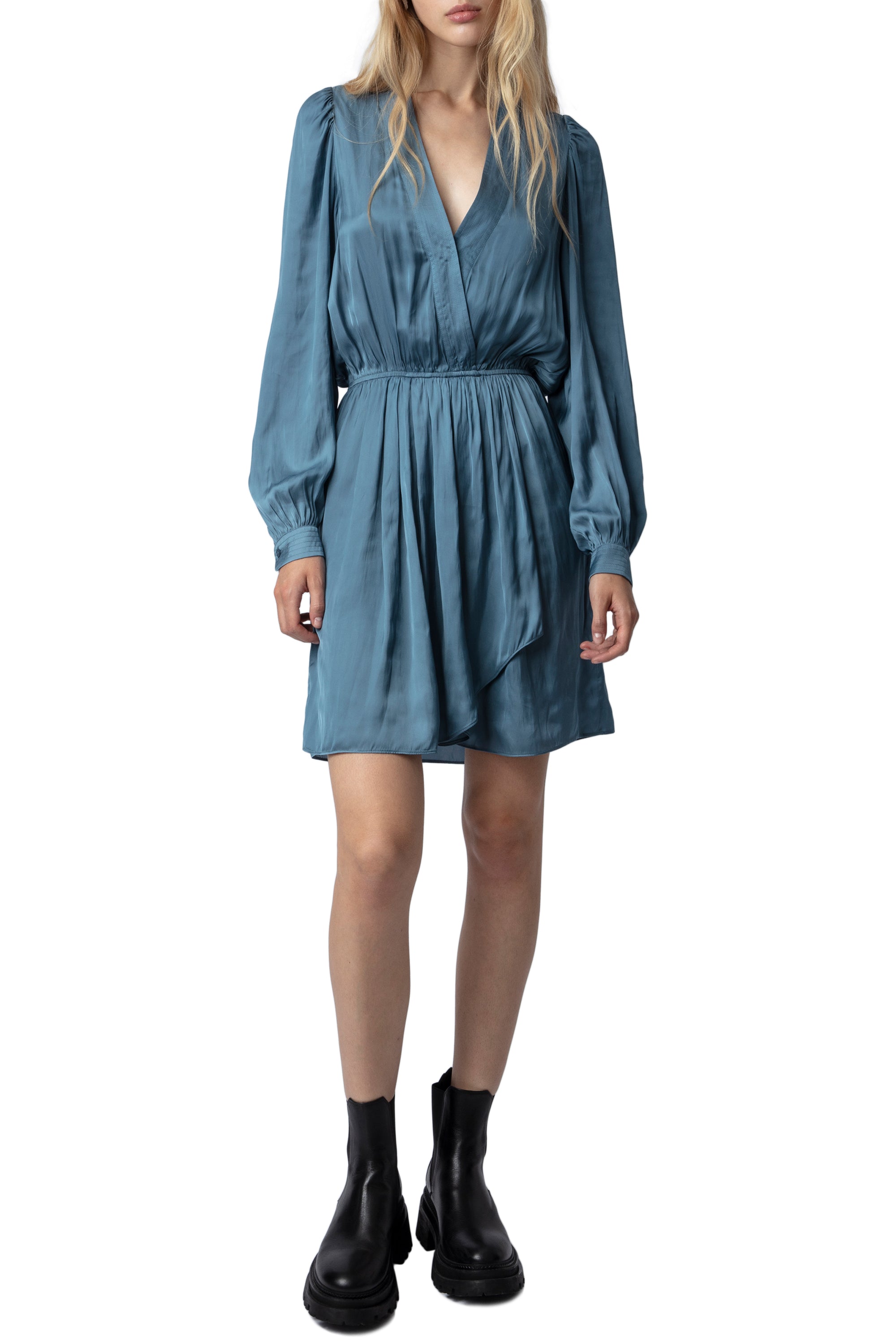 Remember satin dress - Bluestone