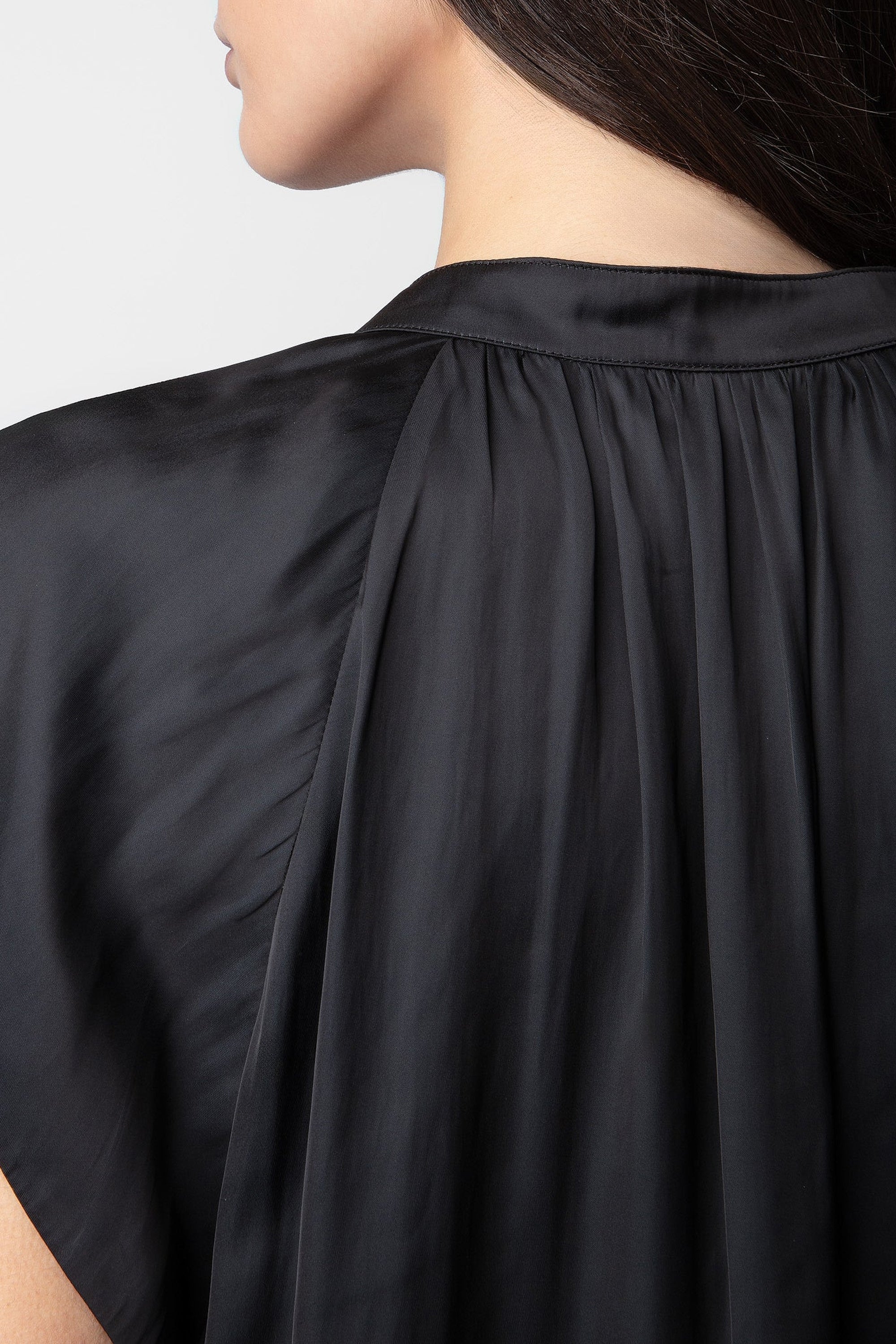 Robe Rito en satin - Noir