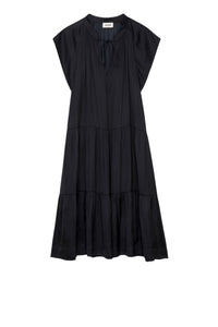Robe Rito en satin - Noir