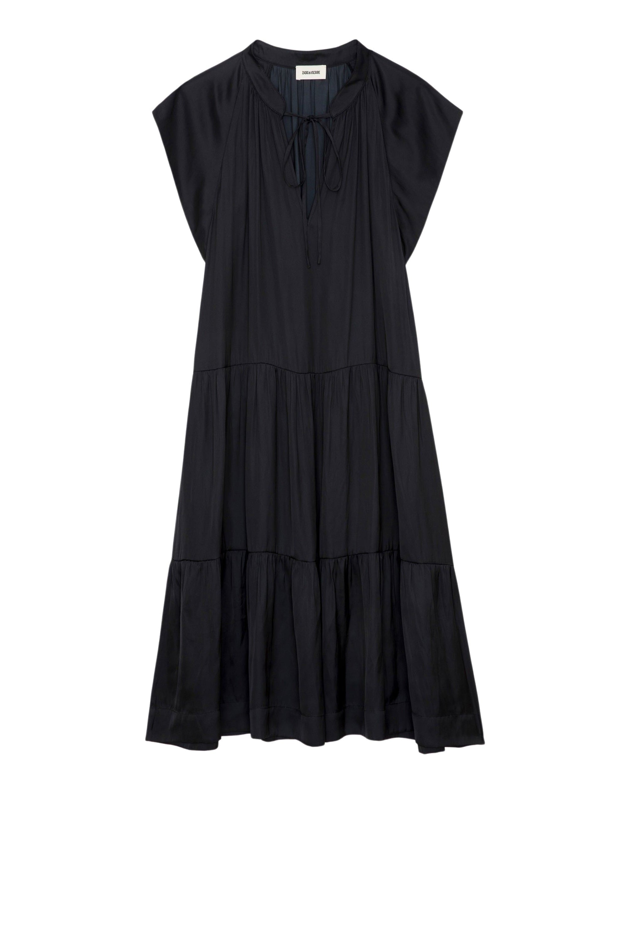 Robe Rito en satin - Noir