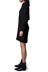 Robe Rais en soie - Noir