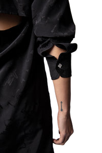 Robe Rais en soie - Noir