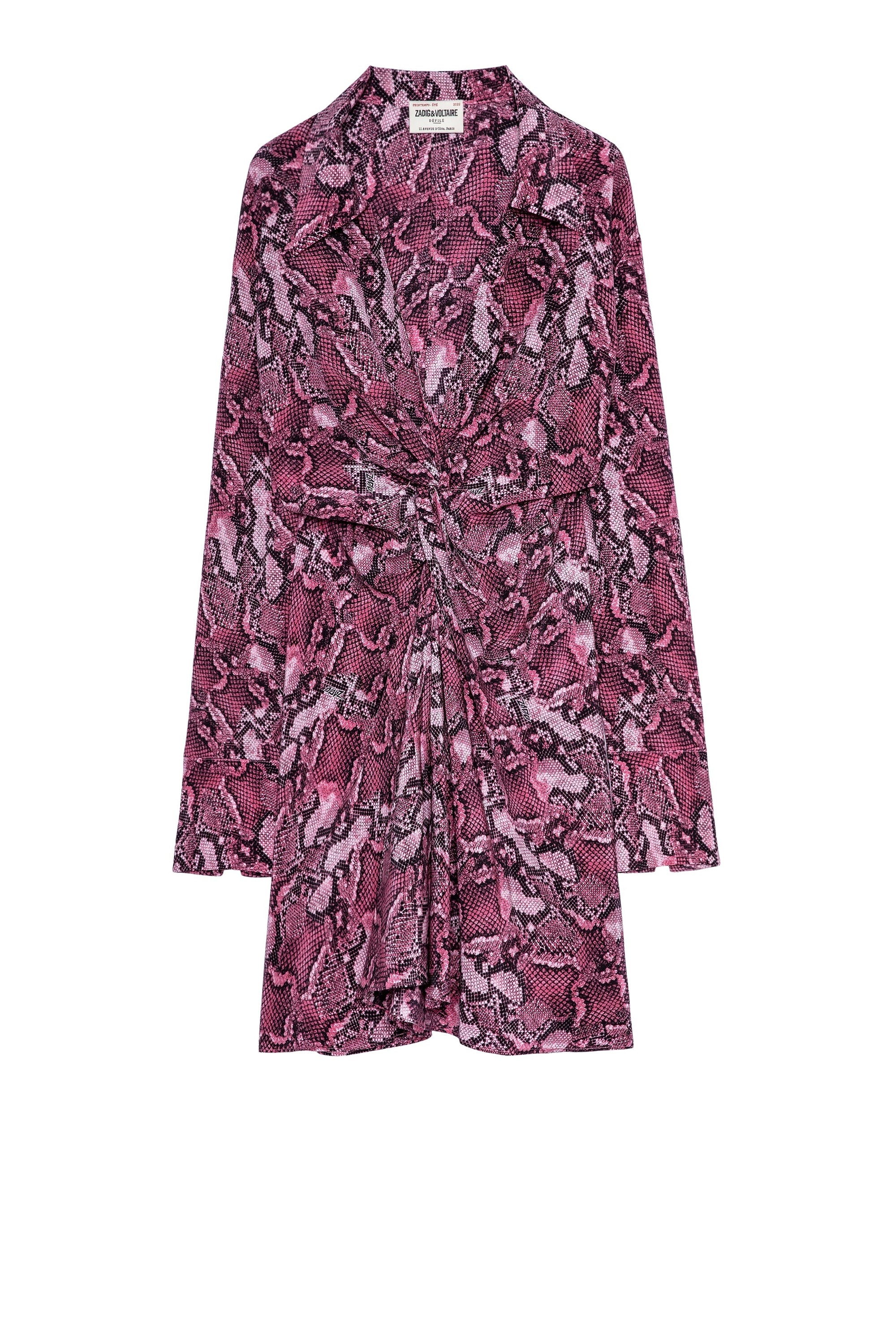Robe Rozo en soie - Rose