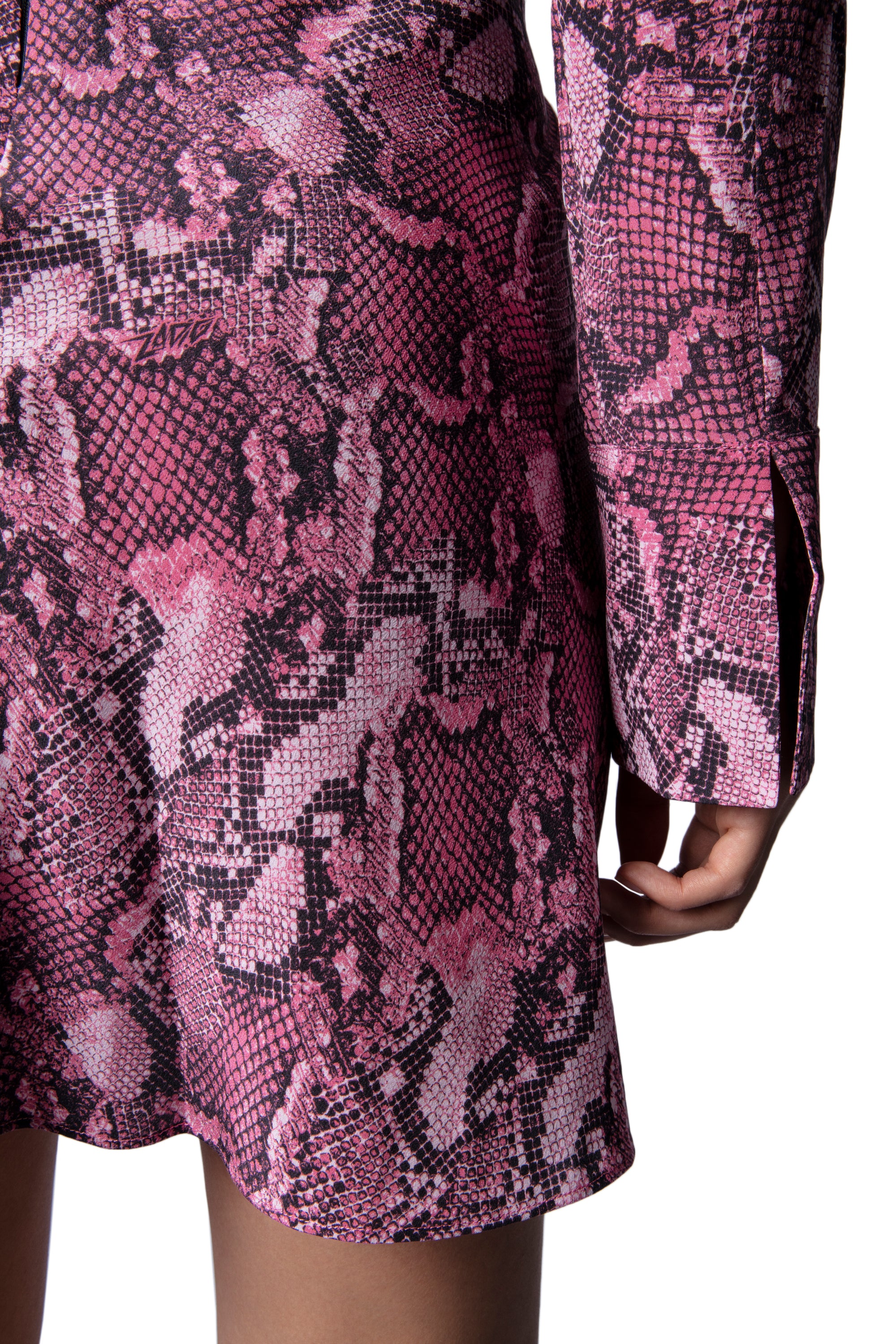 Robe Rozo en soie - Rose