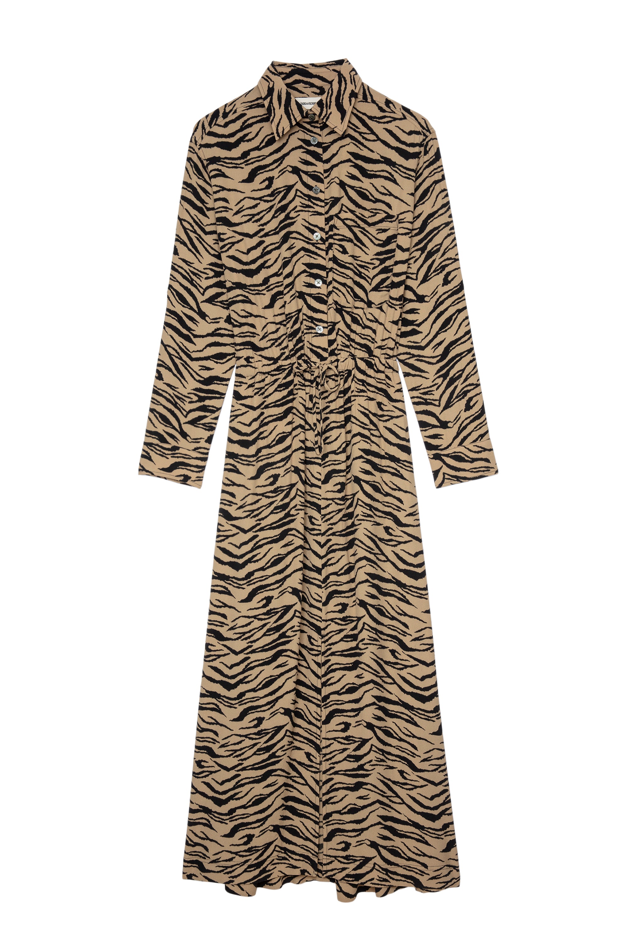 Radial Tiger dress - Natural