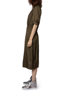 Robe Ralia satin - Bronze