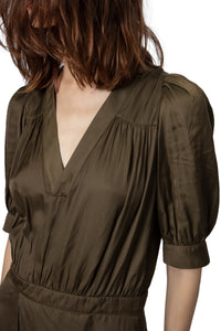 Robe Ralia satin - Bronze