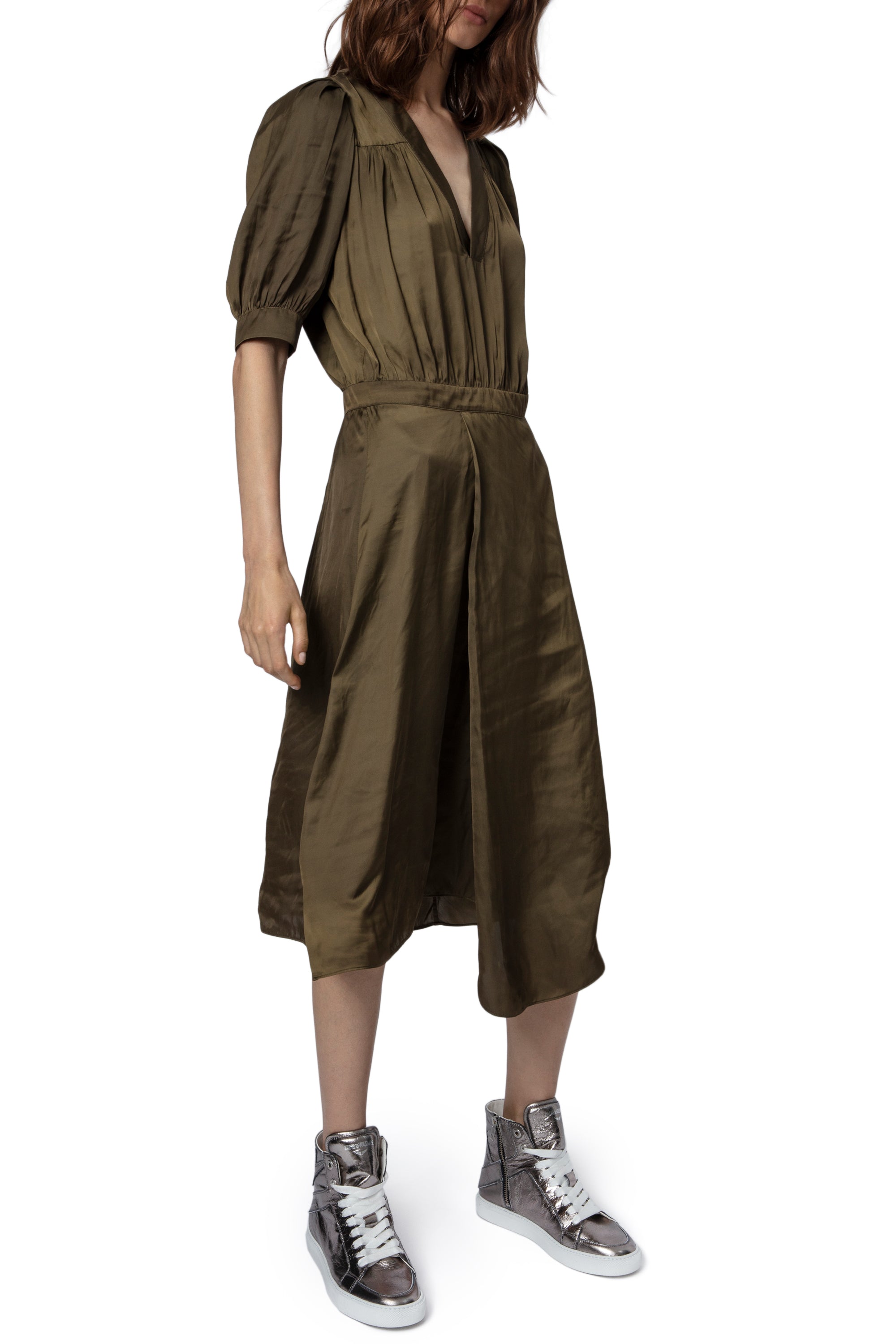 Robe Ralia satin - Bronze