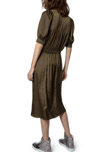 Robe Ralia satin - Bronze